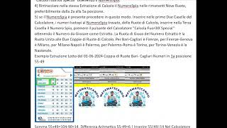 SPIEGAZIONE USO CALCOLATORE MATEMATICANDO CON UN METODO LOTTO PER ESTRATTO [upl. by Kcid154]