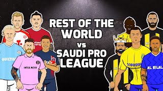 🔥ROTW vs SAUDI PRO LEAGUE🔥 Ronaldo vs Messi Frontmen 62 [upl. by Akinhoj]