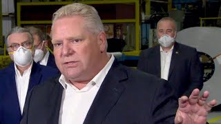 Everyones done with this Ontario Premier Doug Ford on reopening steps  COVID19 pandemic [upl. by Curt554]