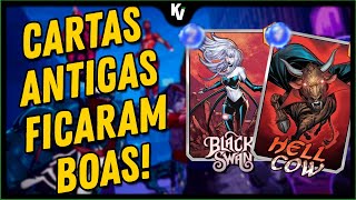 BLACK SWAN E HELLCOW AGORA SÃO META  MUDANÇAS NO OURO  NOVO PATCH DO MARVEL SNAP [upl. by Atrebla]