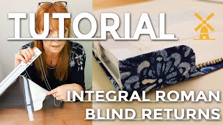 How To Make Integral Roman Blind Returns  Pro Technique [upl. by Lipkin]