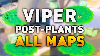 Top 15 New Breeze Viper Post Plant Lineups  Viper Lineups Breeze  Valorant Tips amp Tricks [upl. by Ik858]