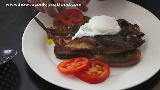 Kippers amp Poached Eggs  Lemon Parsley Butter  Smoked Fish  Fish amp Eggs [upl. by Wolfy]