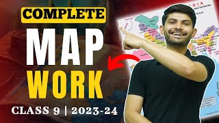 Complete Map Work for Class 9th  Secure your 5 Marks in 38 min  Class 9th SST 202324 [upl. by Ahsikan430]