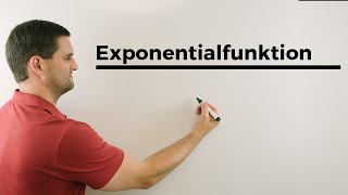 Exponentialfunktion aufstellen mit 2 Punkten Funktionsgleichung bestimmen  Mathe by Daniel Jung [upl. by Eelrebmik903]