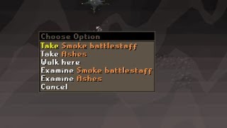 Smoke Battlestaff drop from the Thermonuclear Smoke Devil Oldschool Runescape [upl. by Saucy]