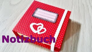 Basteln Notizbuch selbst basteln  Post it Buch zum mitnehmen  DIY notice book [upl. by Burra]