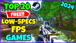 TOP 20 FREE FPS GAMES for Low End PCLaptop  2024 4GB RAM Intel HD Graphics [upl. by Hite]