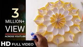 DIY Paper Wall Art Add a Pop of Color to Your Room [upl. by Damales797]