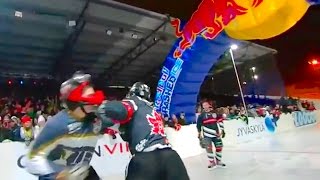 Red Bull Crashed Ice  first ever Fight full race [upl. by Zsamot]