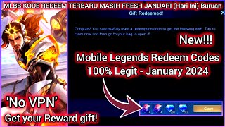 Mobile Legends Redeem Codes January 11 2024  hurry up this is all New MLBB Diamond codes 👉💎👈 [upl. by Elvah]