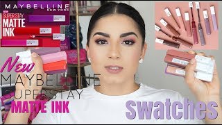 MAYBELLINE SUPER STAY MATTE INKSWATCHES [upl. by Bonucci]