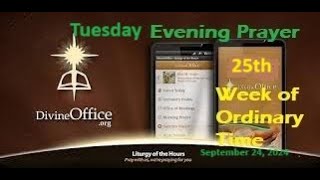 Divine Office Vespers 25th Tue of OT September 24 2024 [upl. by Nire]