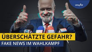 Überschätzte Gefahr Fake News im Wahlkampf  MEDIEN360G  MDR [upl. by Storer]