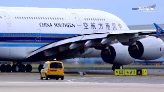 A380 van China Southern nu op Schiphol [upl. by Sharai]