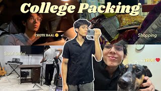 Moving to College 🏫 What I Packed for Hostel Life l Goodbye Home Hello Hostel 🎒 [upl. by Etnohs]