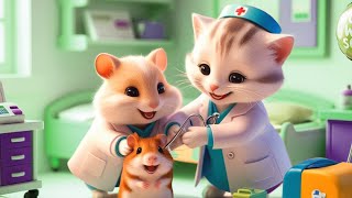 Happy Doctor Animals  Animal Songs  Nursery Rhymes [upl. by Sirad]