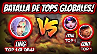 ¡LA MEJOR LYLIA y EL MEJOR CLINT SE ENFRENTAN AL TOP 1 GLOBAL DE LING  MOBILE LEGENDS [upl. by Maidy866]