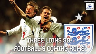 ELIMINATORIAS FRANCIA 98  INGLATERRA THREE LIONS FOOTBALLS COMING HOME  MINIDOCUMENTAL [upl. by Frasch]