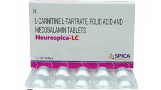 Neurospica LC Tablets LCARNITINE LTARTRATE FOLIC ACID AND MECOBALAMIN TABLETS [upl. by Jayme922]