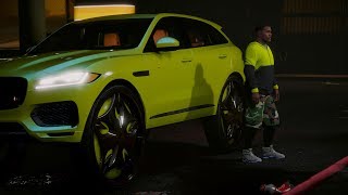 2018 Jaguar FPACE on 32 inch DUBs  GTA 5 Mod [upl. by Rednal536]