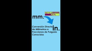 7️⃣  FRACCIONES DE PULGADAS A DECIMALES Y CONVERSIONES [upl. by Nirda744]