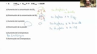 Análisis de Principio de Le Chatelier frente a distintas condiciones y reacciones [upl. by Najib]