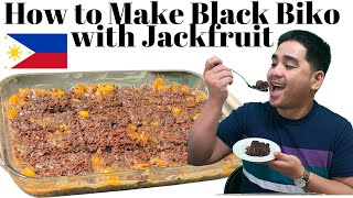 Biko  Black Glutinous Rice with Jackfruit  Biko with Langka  Black Sticky Rice Recipe  E14 [upl. by Tannie]