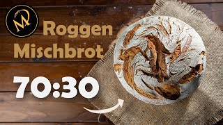 Das perfekte Roggen Mischbrot 7030  Saftig und voller Aroma [upl. by Anauqahc]