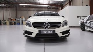 MercedesBenz A45 AMG  Standard vs Turbosmart BlowOff Valve [upl. by Htiekel]