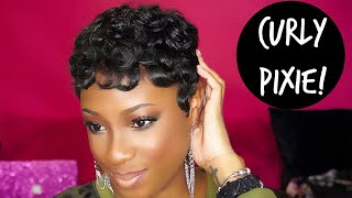 HOW TO Achieve The CURLY PIXIE Hairstyle  Lorissa Turner [upl. by Elfrieda893]