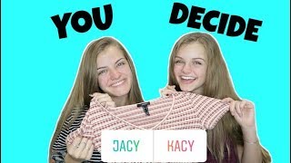 Our Instagram Followers Control Our Fall Clothing Haul  Jacy and Kacy [upl. by Ahseiyt]