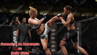 JUST LIKE THAT  Germaine de Randamie Vs Holly Holm  EA UFC 2 Full Fight Gameplay  HD  60fps [upl. by Lull545]