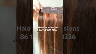 Halo hair extensions manufacturers from China halohair halohairextensions flipin hair hairtok [upl. by Marillin322]