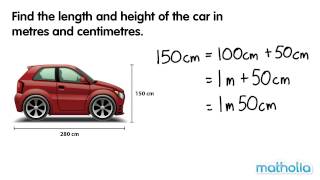 Converting Lengths Centimetres and Meters [upl. by Eneroc]