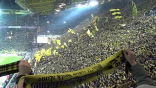 Borussia Dortmund Fans incredible atmosphere in Signal Iduna Park [upl. by Drona]