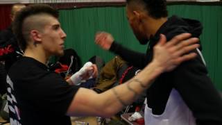 Joe Harding meets Johan Segas after his loss [upl. by Shandee]