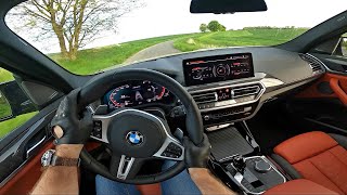 BMW X3 M40d xDrive  POV test drive [upl. by Oiceladni]