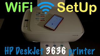 HP DeskJet 3636 WiFi SetUp Connect to Home or Office WiFi Network [upl. by Ellednahs]