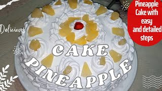 Classic Pineapple cake recipebakery style pineapple cake [upl. by Radack]