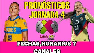 JORNADA 4 LIGA MX FEMENIL CLAUSURA 2024 FECHAS HORARIOS Y CANALES [upl. by Alene]