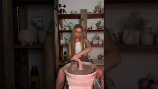 pottery potterygirl ceramic relaxing clay asmr shorts [upl. by Ludovico]