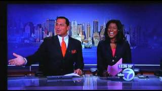 Regis Philbin walks in on live newscast [upl. by Kenti]