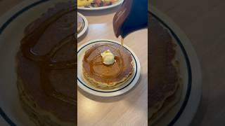 Unlimited ihop pancakesunlimited pancakes food shorts [upl. by Enyrehtak]