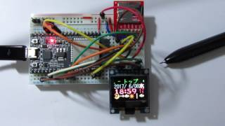 ESP32 color OLED SSD1331 Yahoo News NTP Watch Weather Gadgets [upl. by Boy]