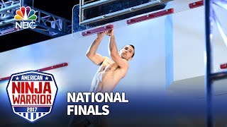 Joe Moravsky at the Las Vegas National Finals Stage 3  American Ninja Warrior 2017 [upl. by Ybbed]