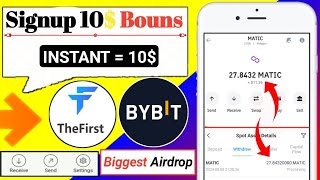 🔥INSTANT 10 PROFIT  Thefirst App Live Withdrawal  TF App Withdrawal  New Free Future bonus Loot [upl. by Kolb603]