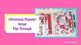 Christmas Planner Setup Flip Through [upl. by Addiel]