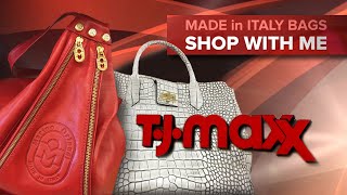 MADE in ITALY BAGS  SHOP WITH ME at TJ MAXX [upl. by Aliuqaj9]