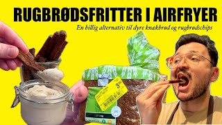 Rugbrødsfritter En billig alternativ til dyre knækbrød og rugbrødschips [upl. by Nwahshar]